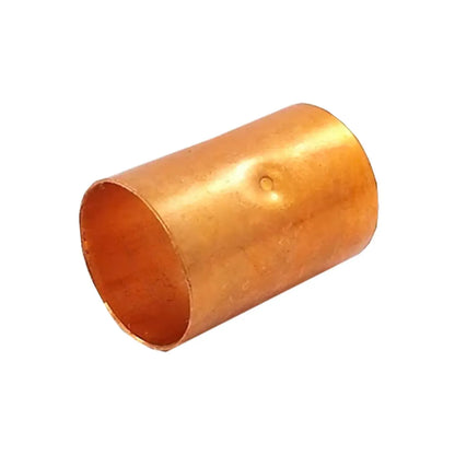 Cople de cobre de 1/2 pulgada para unión de tuberías de refrigeración y fontanería con tope central
