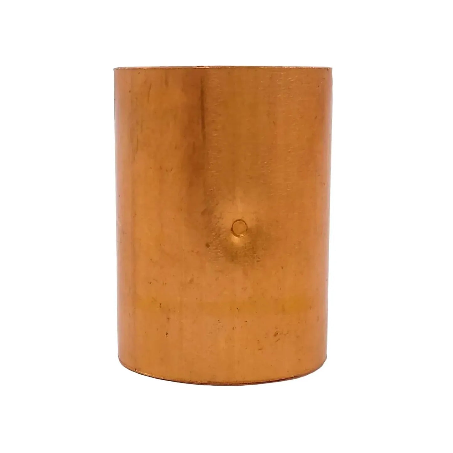 Cople de cobre de 1/2 pulgada para unión de tuberías de plomería con tope central interno