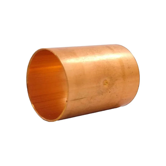 Elaborado de cobre.,Cople de 3/4",Cople con tope.,Cople de 19 mm