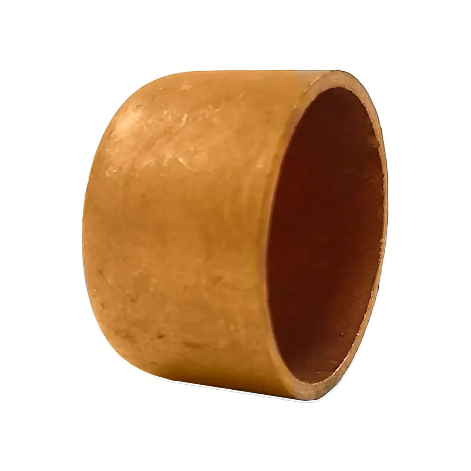 Buje de bronce cilíndrico autolubricante para maquinaria industrial color dorado metálico