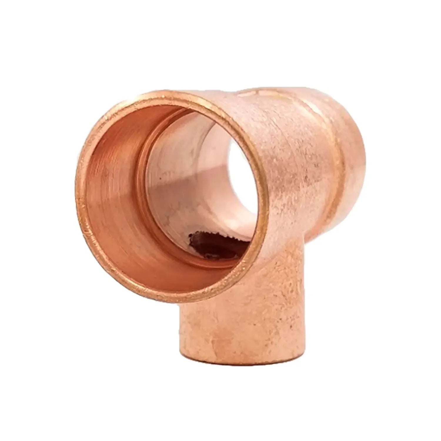 Tes T de cobre para soldar de 90 grados para tuberías de plomería y sistemas de refrigeración