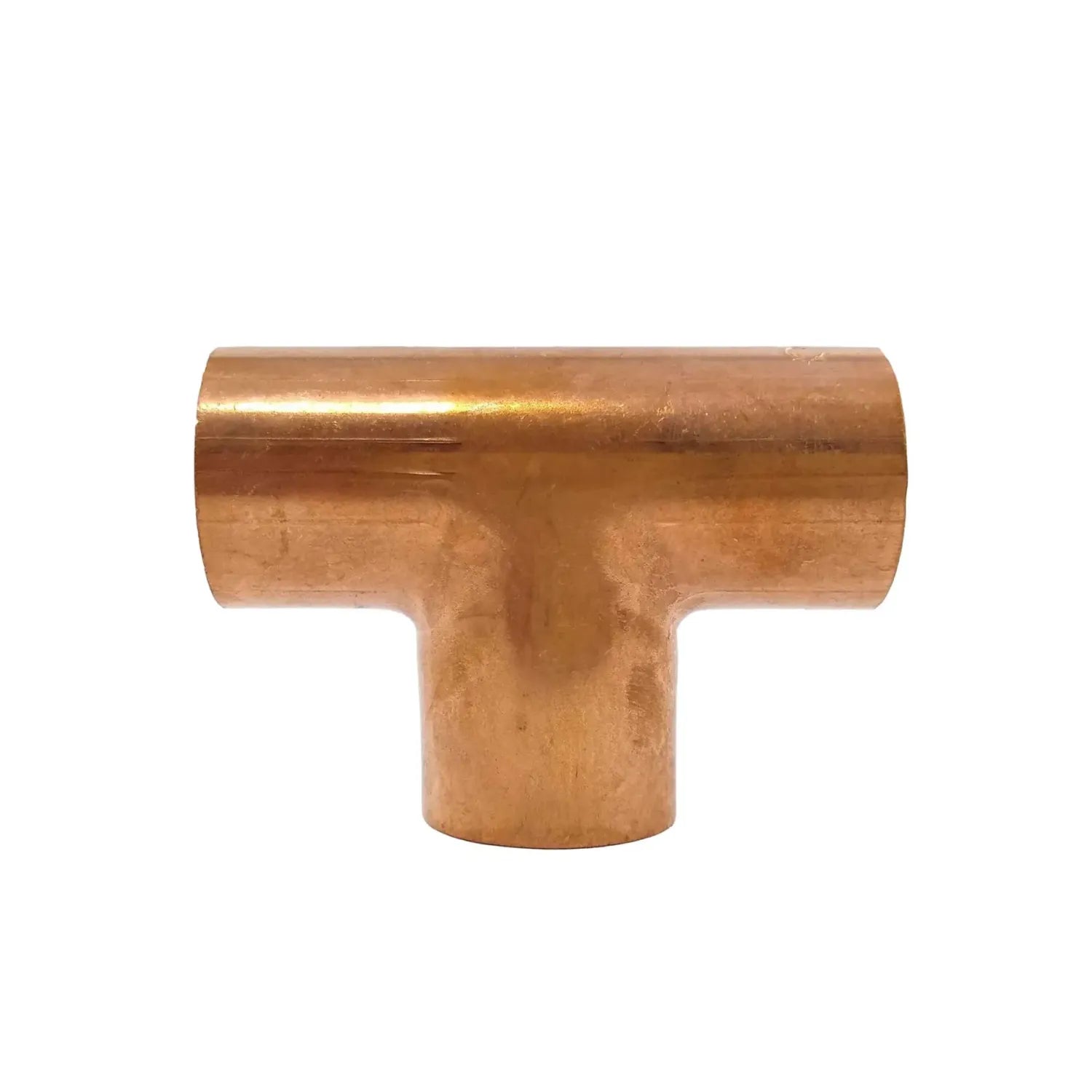 Conector tipo T de cobre para tubería de plomería, conexión en derivación de 90 grados para soldar