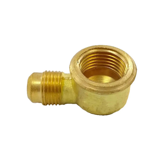 Codo adaptador de latón con rosca hembra y conector macho para conexiones de tubería y gas