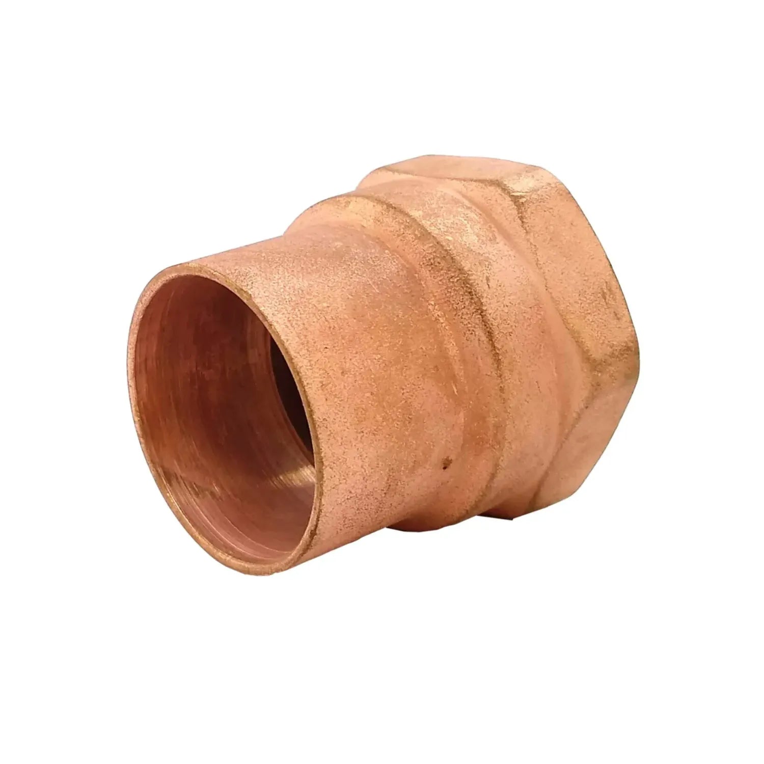 Adaptador de cobre para soldar de tipo hembra a rosca hembra para tuberías de fontanería y gas
