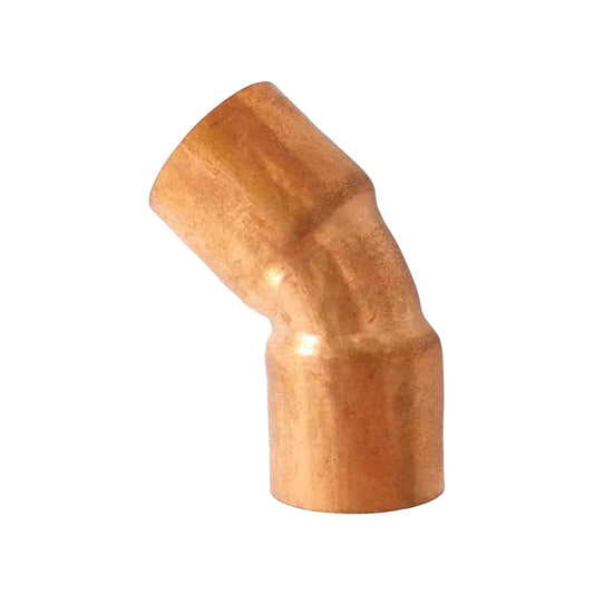 Elaborado de cobre.,Codo de 3/4",Codo a 45º,Codo de 19 mm