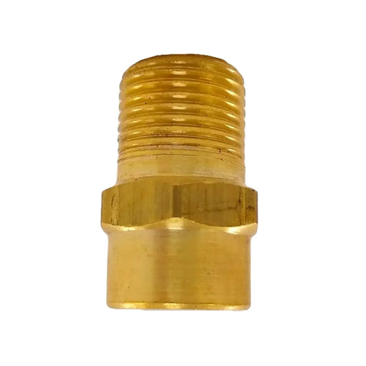 Adaptador de latón para tubería con rosca macho y conexión soldable, conector de transición para plomería 1/2 pulgada