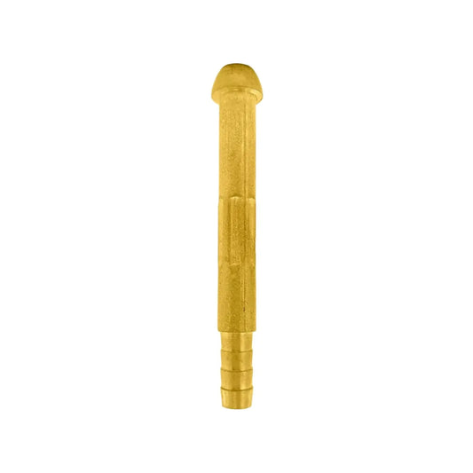 Terminal pica de bronce para manguera de gas licuado con extremo dentado para ajuste hermético y seguro