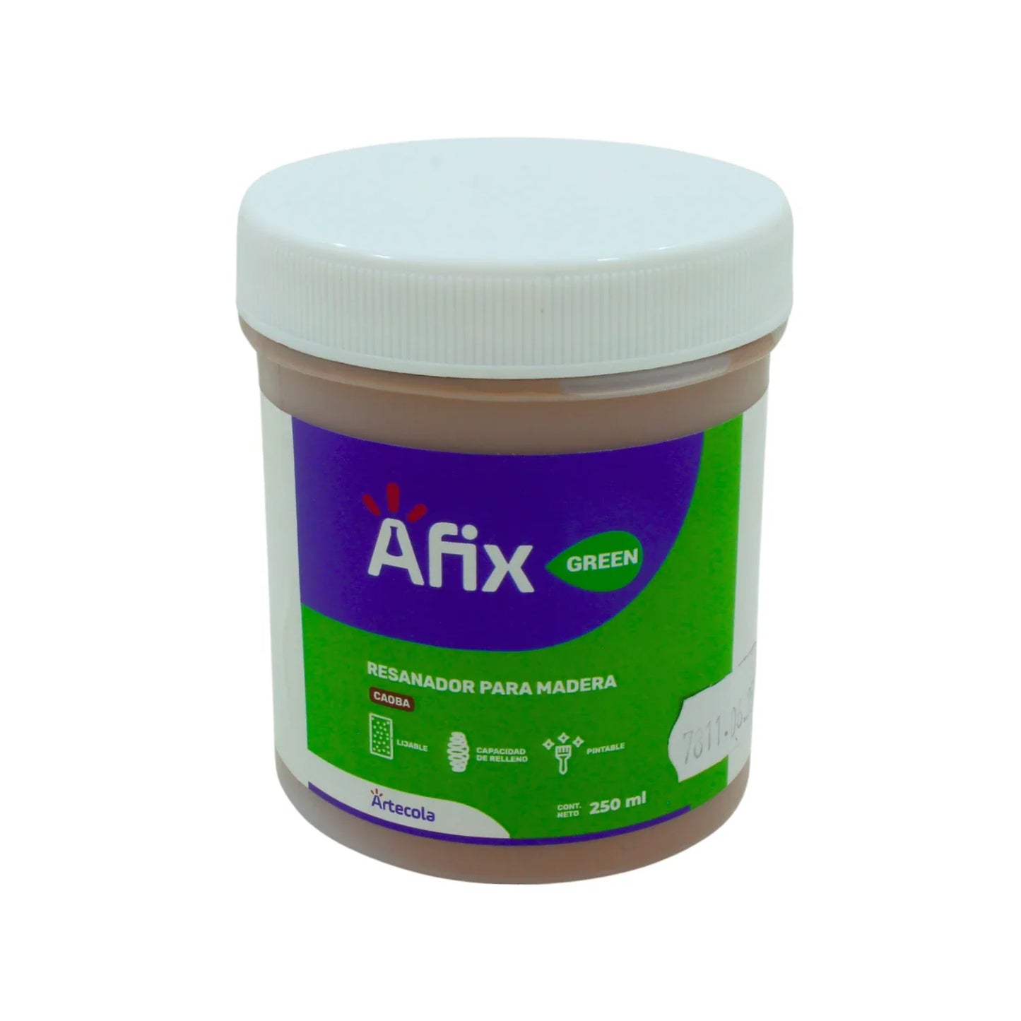 Resanador para madera 250 ml caoba Afix 5100064