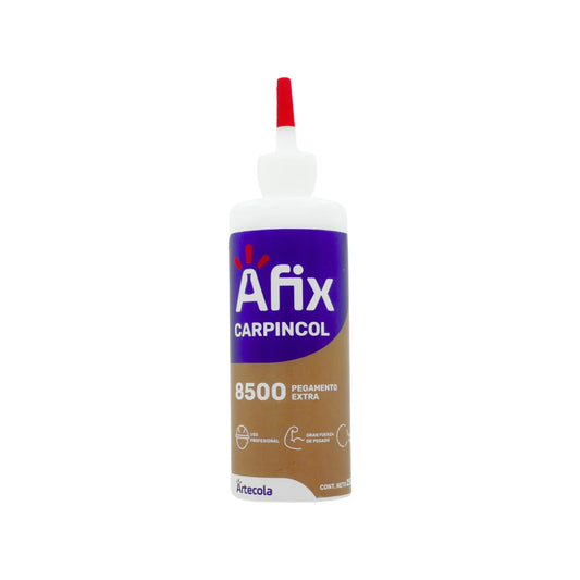 Información Técnica., Pegamento blanco., Contenido: 250 g , Secado transparente., Uso interior., Especialmente para aplicaciones en carpintería., Para todo tipo de madera., Se recomienda que la humedad de la madera esté entre 8-12%, Dejar secar por al menos 40 minutos., Almacenar bajo techo a temperatura entre 20 ºC y 30 ºC, Conservarse tapado para evitar la pérdida de la humedad., No toxico.\n\n<strong>La imagen puede diferir un poco del producto final.</strong>