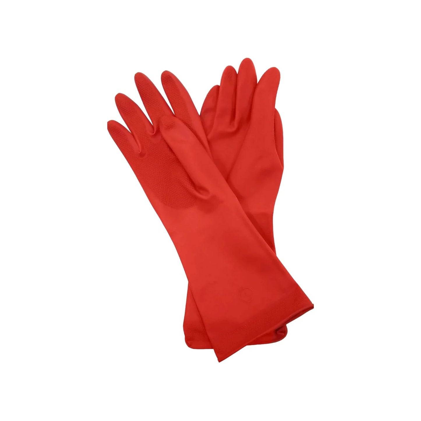 Guantes de hule rojos #6 1/2 para limpieza y protección en el hogar