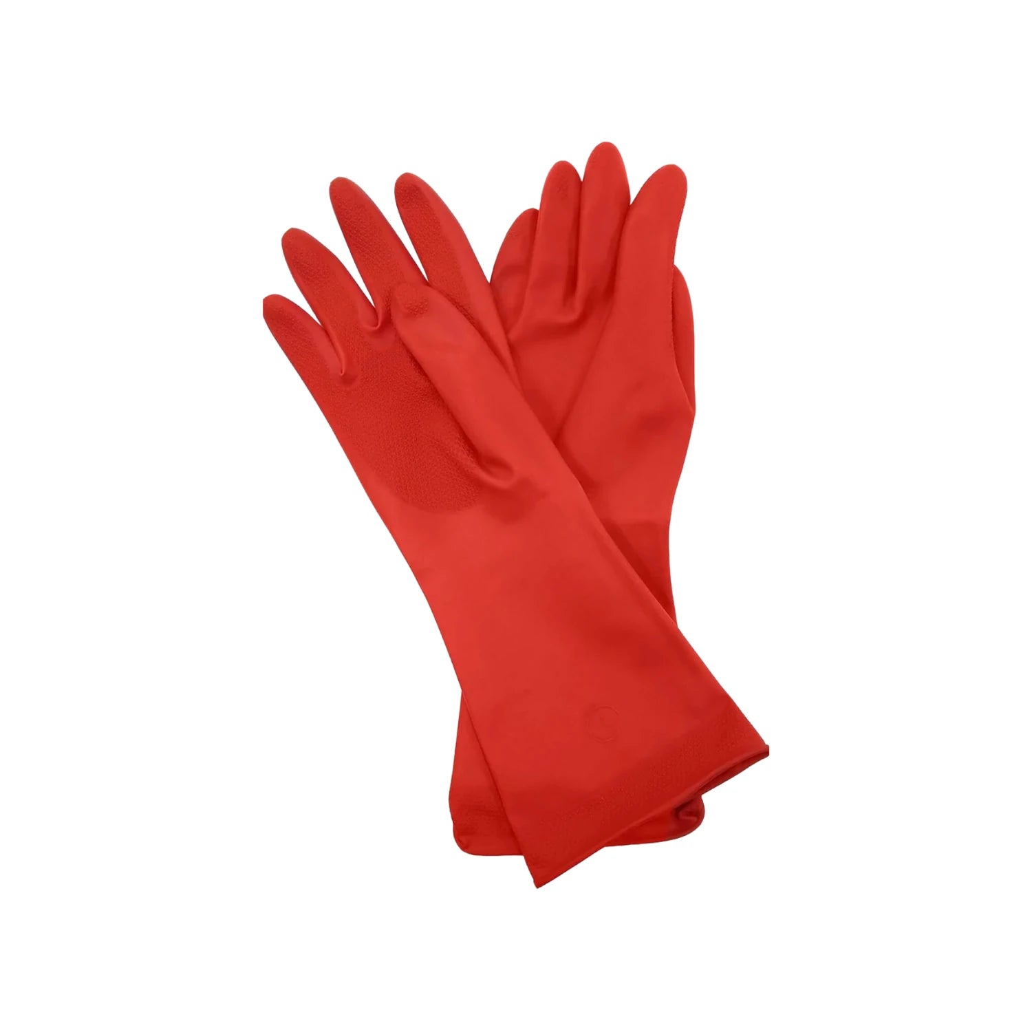 Guantes de hule rojos #6 1/2 para limpieza y protección en el hogar