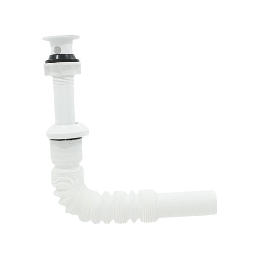 Fabricado de PVC,Cuerpo flexible.,Para lavabo.,Fácil instalación.