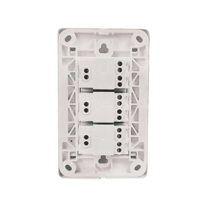 Placa 3 contactos blanca Genlit GL-PK3CB