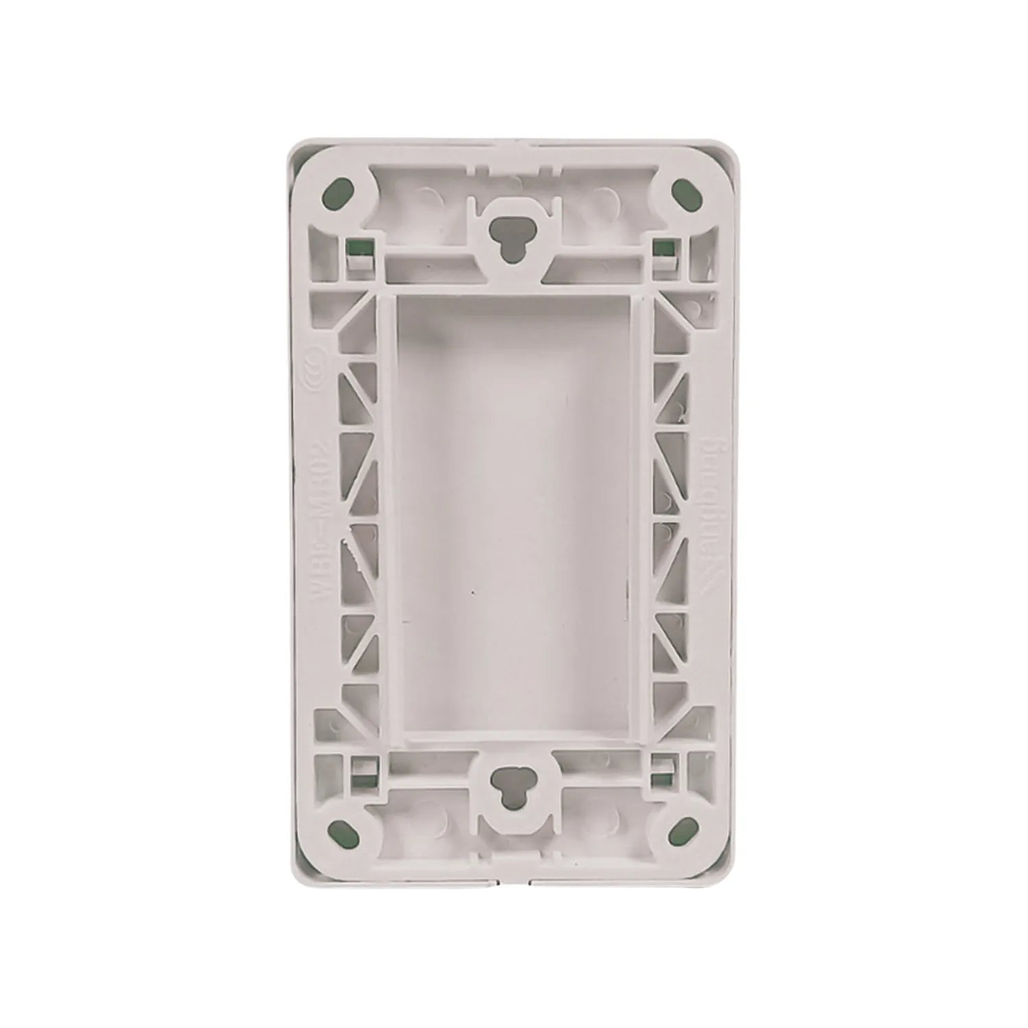 Placa ciega blanca de plástico para cubrir orificios eléctricos en paredes, accesorio de ferretería resistente