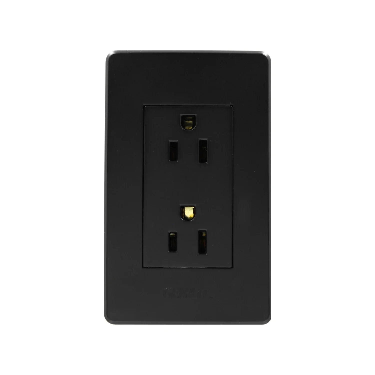 Fabricada de plástico ABS,Placa dos contactos.,127 V - 15 A - 60 Hz,Contactos aterrizados, incluye tornillos.,Gris obscuro.,NOM: NMX-J-005-ANCE-2015
