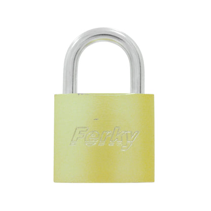 Candado 38 mm gancho corto dorado Ferky CHI38LGC
