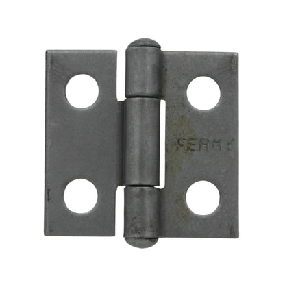 Bisagra de acero Ferky gris oscuro satinado, tipo pala con 4 orificios para puertas y gabinetes