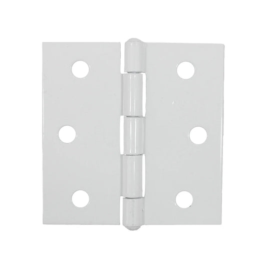 Información Técnica., Fabricada en acero., Bisagra residencial., Medida: 3" x 3", Acabado blanco., La imagen puede diferir un poco del producto final.