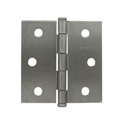 Información Técnica., Fabricada en acero., Bisagra residencial., Medida: 3" x 3", Acabado negro satinado., La imagen puede diferir un poco del producto final.