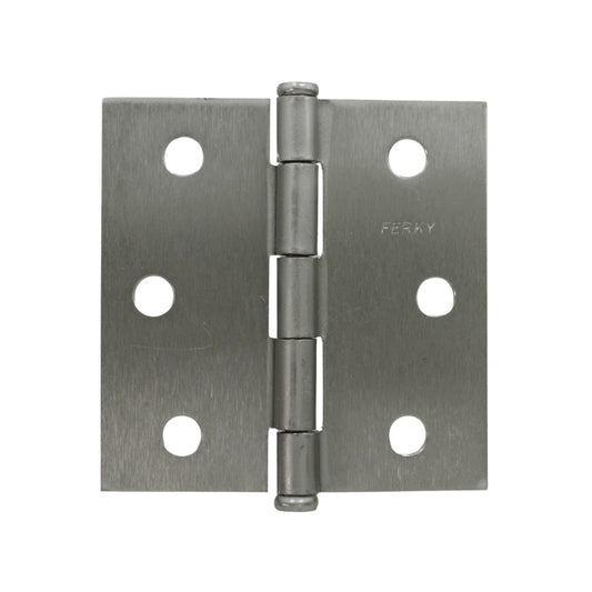 Información Técnica., Fabricada en acero., Bisagra residencial., Medida: 3" x 3", Acabado negro satinado., La imagen puede diferir un poco del producto final.