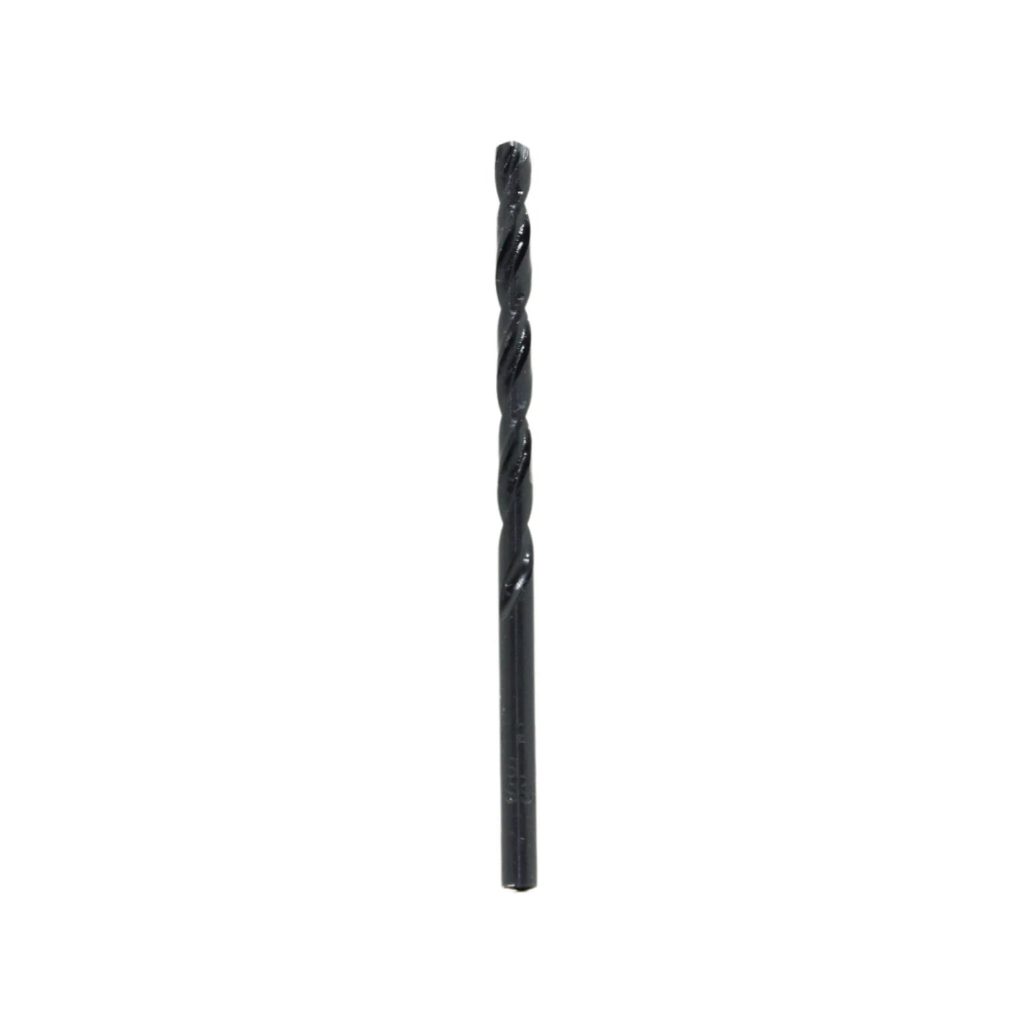 Broca de alta velocidad 5/32" negra para perforar metal y madera, diseño helicoidal