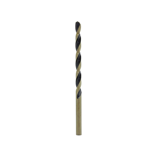 Broca de alta velocidad HSS bicolor dorado y negro para perforar metal y madera