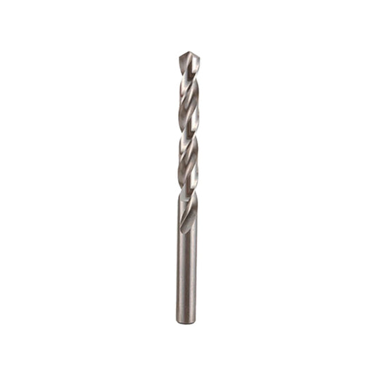 Broca helicoidal de alta velocidad para taladro, acero HSS plateado, punta afilada para perforar metal.