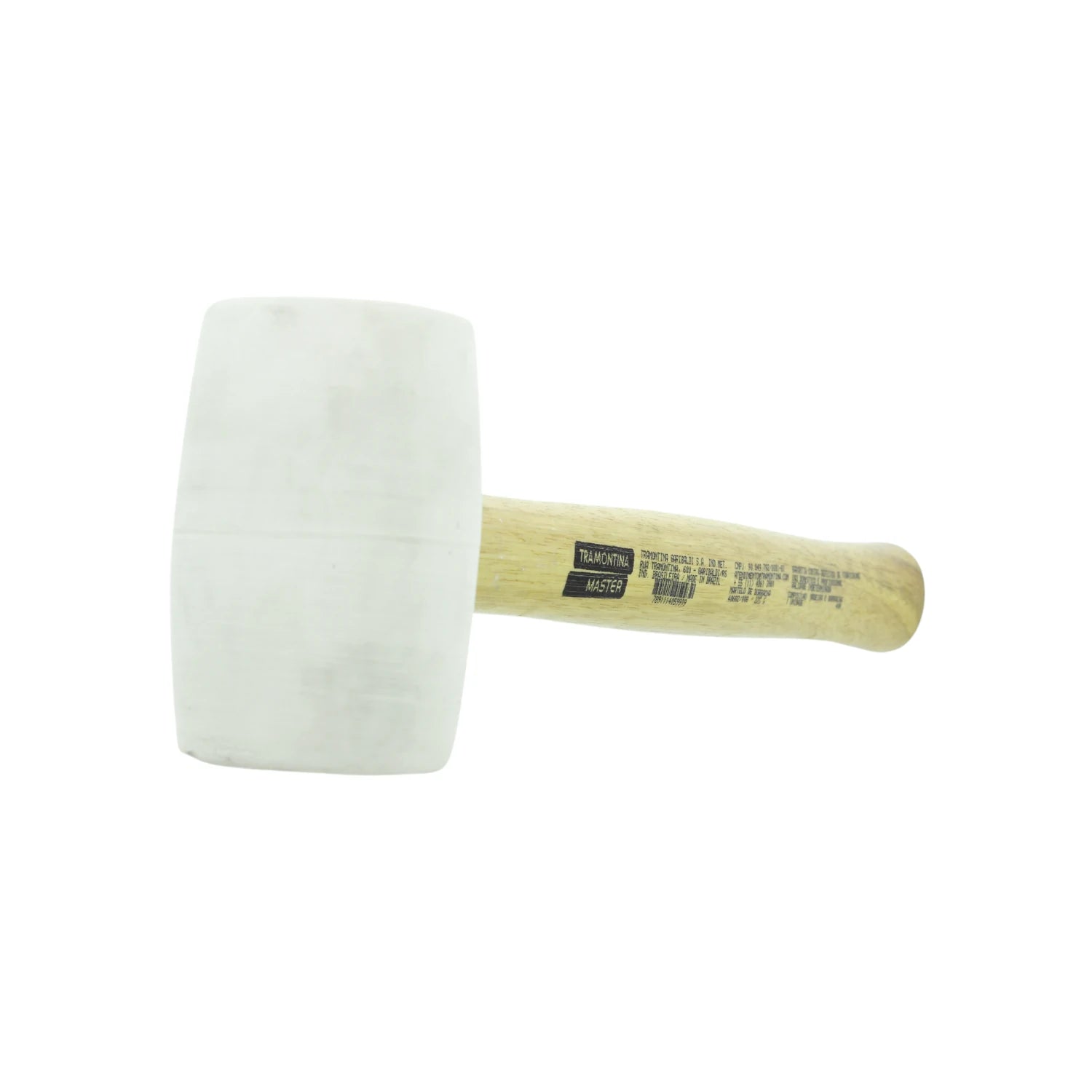 Mazo de goma blanco Tramontina de 8 oz con mango de madera, herramienta para ensamblaje