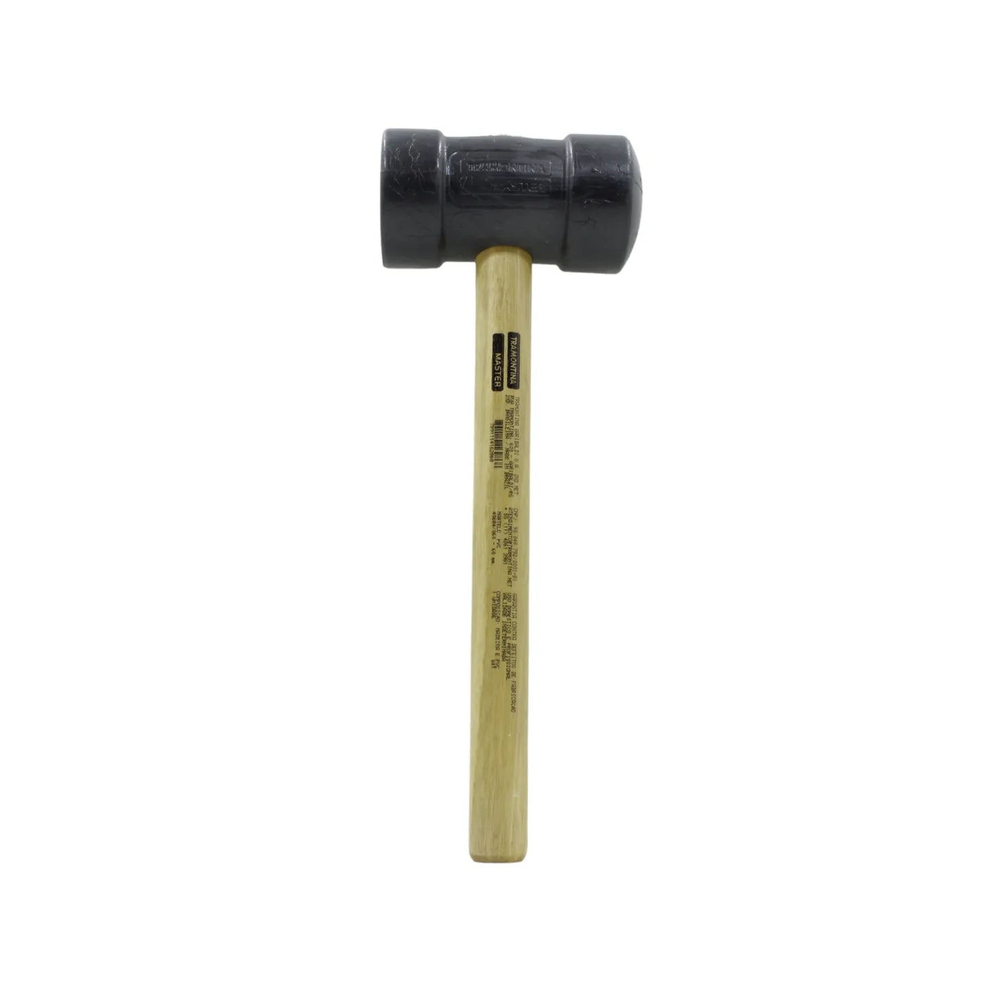 Mazo de goma negro Tramontina 16 oz con mango de madera para trabajos delicados de construcción e instalación