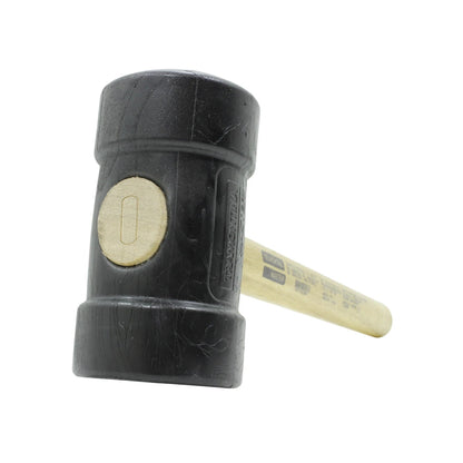 Mazo de goma negro Tramontina con mango de madera, ideal para trabajos de ensamblaje en ferretería