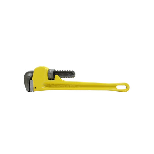 Llave para tubo Stilson 14 pulgadas amarilla Tramontina Master para fontanería profesional.
