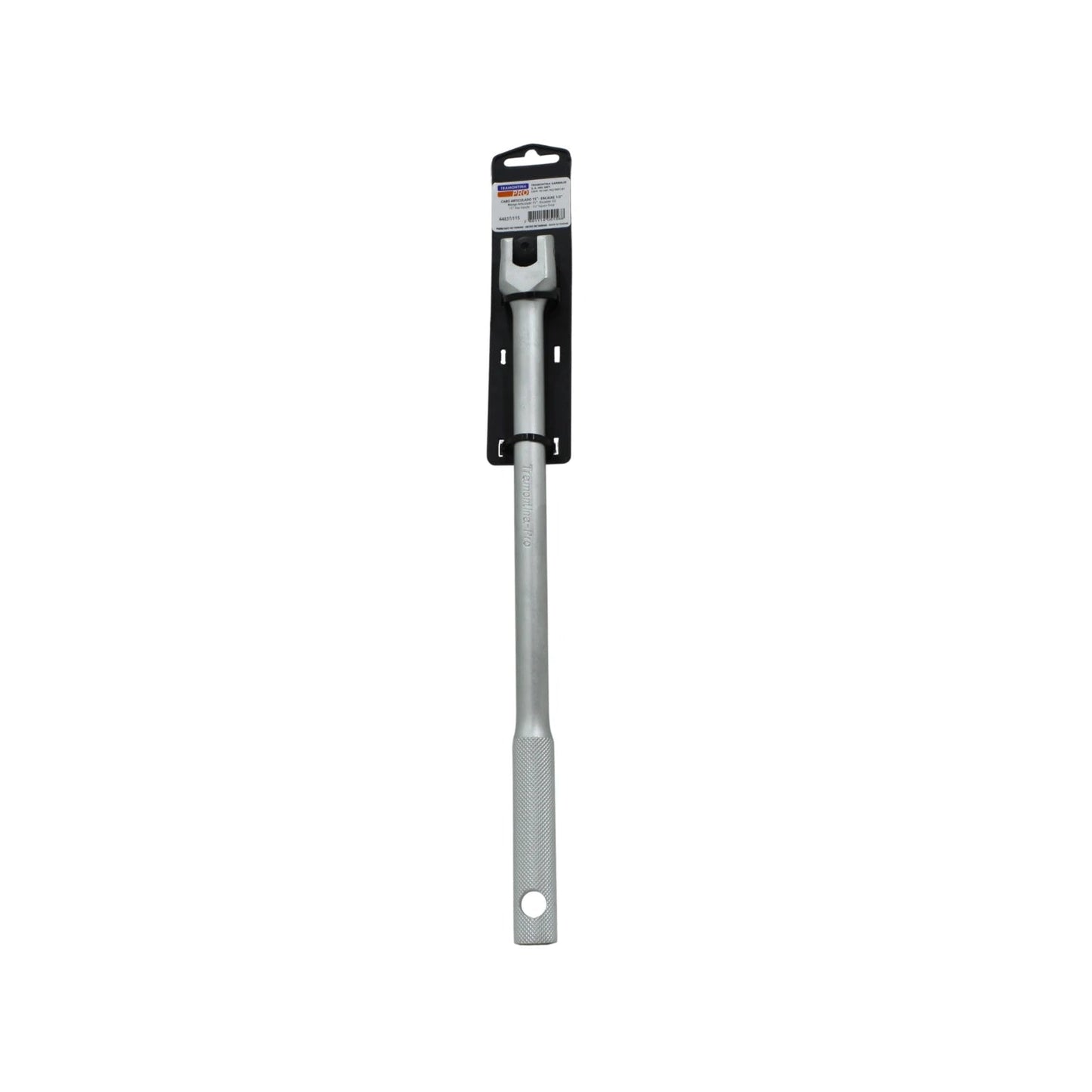 Mango articulado Tramontina Pro 1/2"x15" de metal gris, herramienta manual para mecánica automotriz.