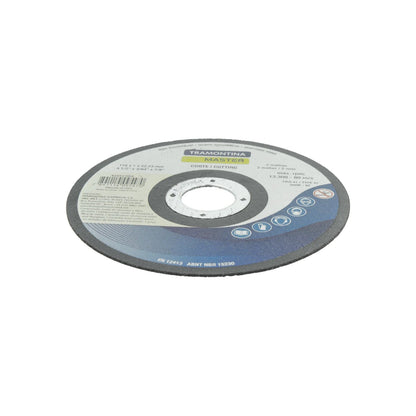 Disco de corte Tramontina Master 4 1/2" para metal y acero inoxidable, abrasivo de óxido de aluminio