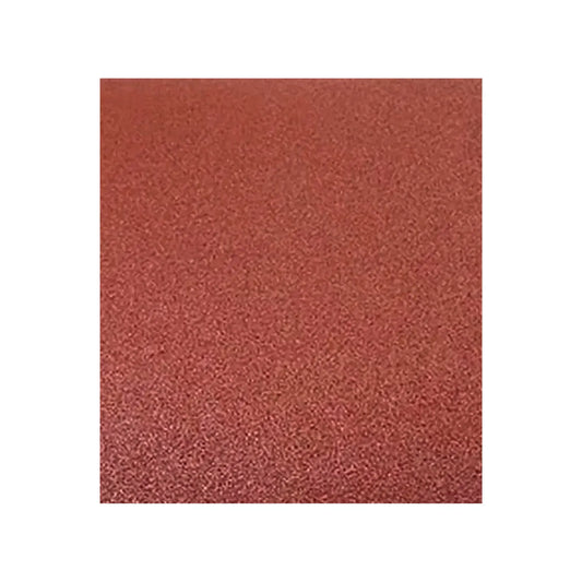 Papel de lija rojo óxido con grano abrasivo para lijado de madera y metal