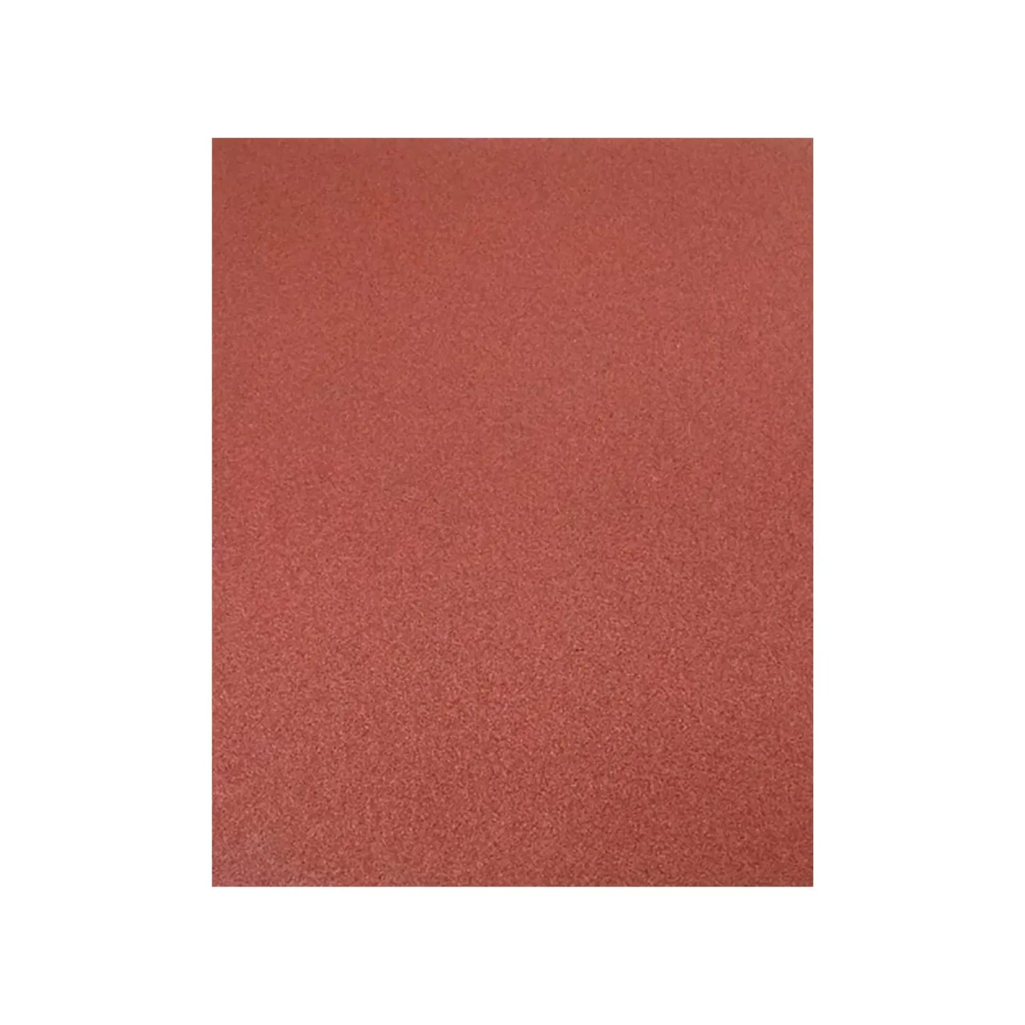 Lija de óxido de aluminio roja en pliego para acabados en madera y metal, ideal para carpintería y proyectos de hogar.