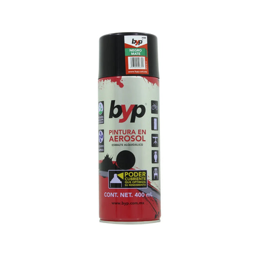 Pintura negro mate 400 ml Byp ANM