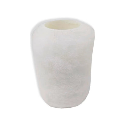 Repuesto de rodillo de pintura profesional blanco 4x3/4 pulgadas para acabados lisos