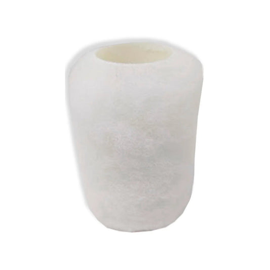 Repuesto de rodillo de pintura profesional blanco 4x3/4 pulgadas para acabados lisos