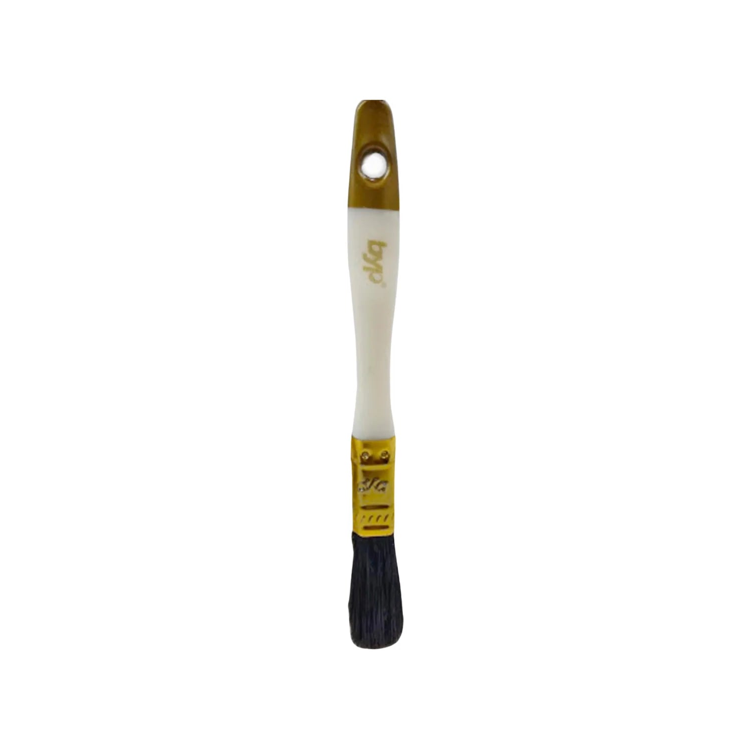 Combinación de poliéster y cerda natural.,Para toda clase de pinturas.,Brocha mango plástico hueco.,Mezcla de filamentos que le permite cargar y descargar mayor cantidad de pintura.