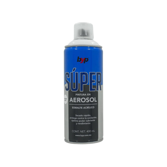 Lata de 400 ml - 400 g,Esmalte acrílico de alto brillo y secado rápido.,Protege contra la oxidación.,Ideal para proteger y pintar artículos decorativos, ventanearía, vehículos, plásticos, metales, etc.,Venta, solo en tienda física.