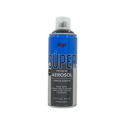 Lata de 400 ml - 400 g,Esmalte acrílico de alto brillo y secado rápido.,Protege contra la oxidación.,Ideal para proteger y pintar artículos decorativos, ventanearía, vehículos, plásticos, metales, etc.,Venta, solo en tienda física.