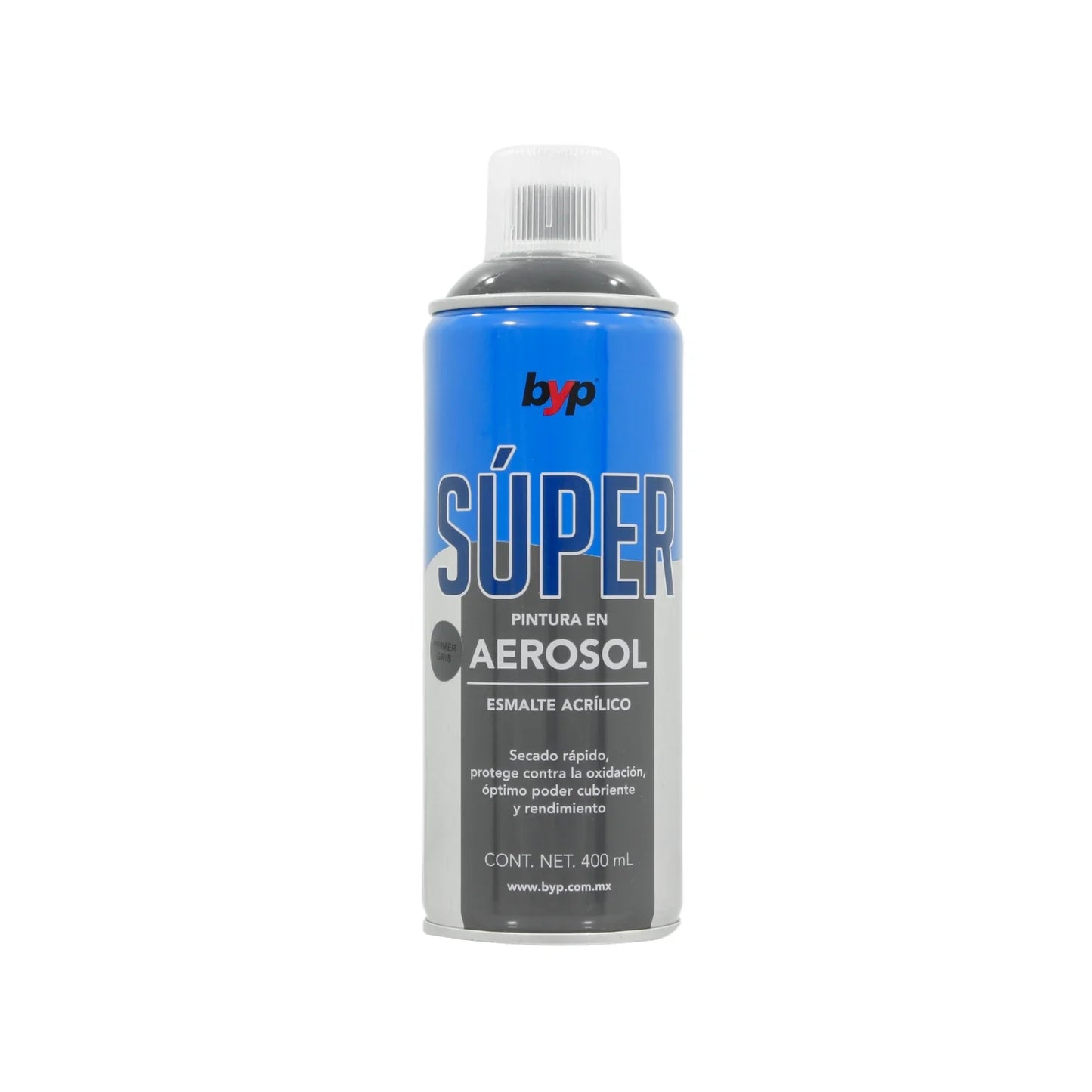 Pintura gris primario acrílico 400 ml Byp SAPGS00