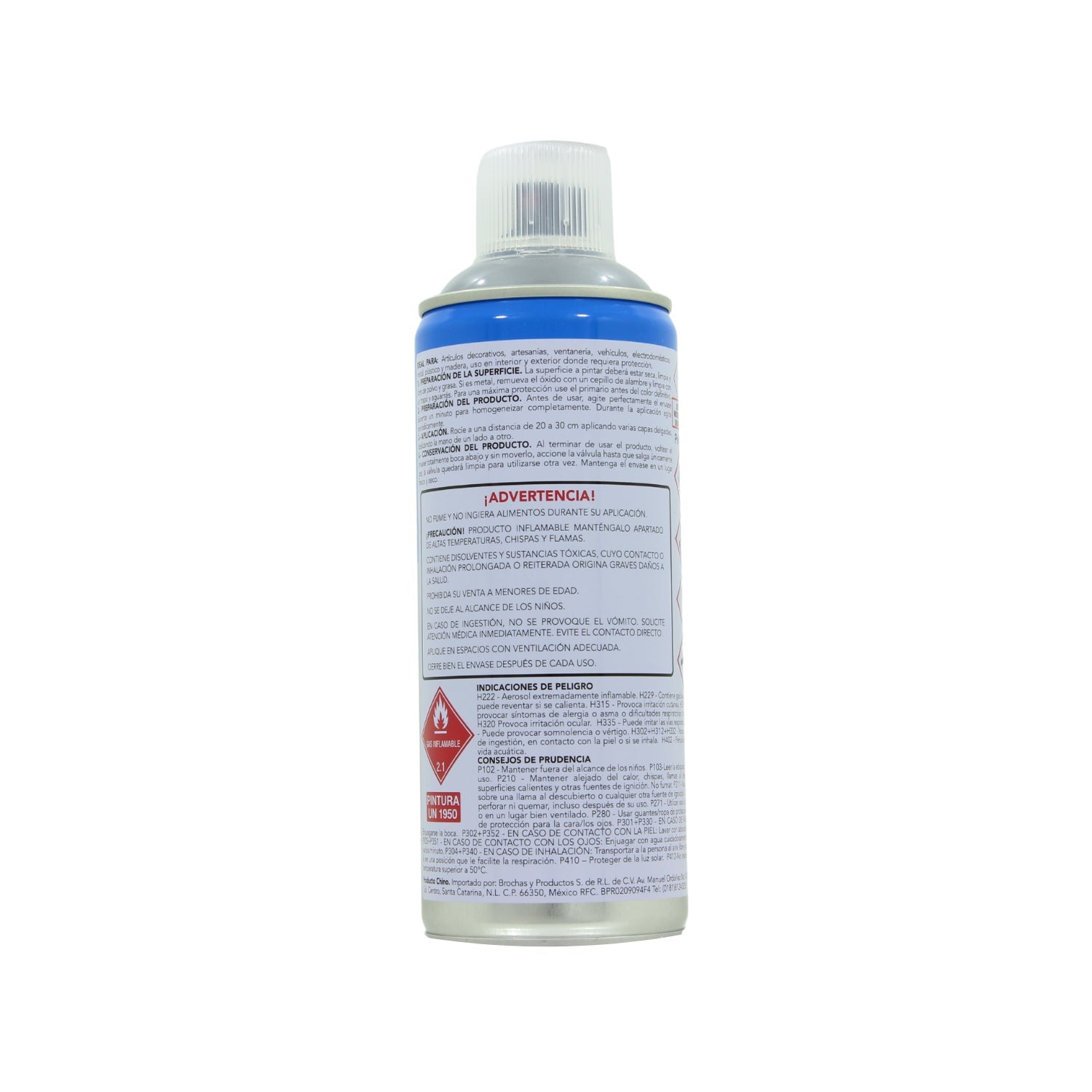 Aerosol pintura acrílica color aluminio 400ml para proyectos en metal y madera, ferretería