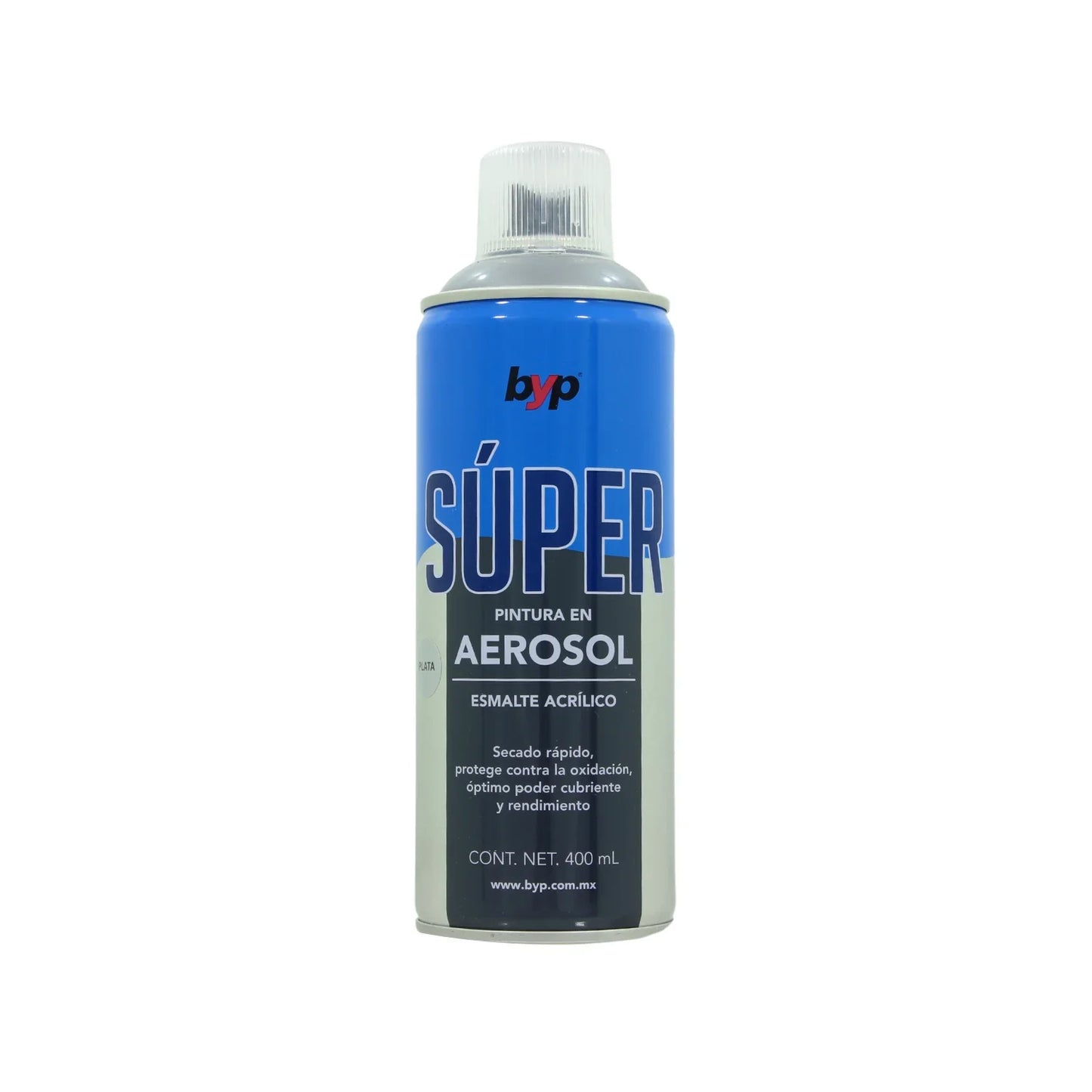 Lata de 400 ml - 400 g,Esmalte acrílico de alto brillo y secado rápido.,Protege contra la oxidación.,Ideal para proteger y pintar artículos decorativos, ventanearía, vehículos, plásticos, metales, etc..Venta, solo en tienda física.