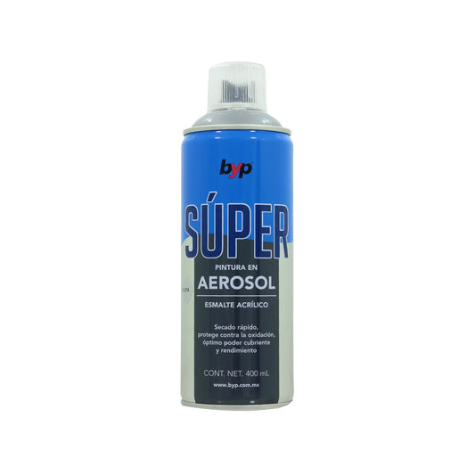 Lata de 400 ml - 400 g,Esmalte acrílico de alto brillo y secado rápido.,Protege contra la oxidación.,Ideal para proteger y pintar artículos decorativos, ventanearía, vehículos, plásticos, metales, etc..Venta, solo en tienda física.