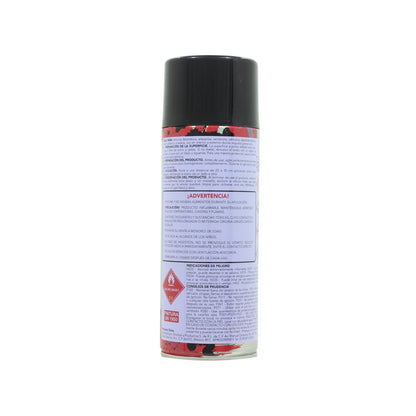 Pintura en aerosol negro satinado 400ml para metal, madera y plástico