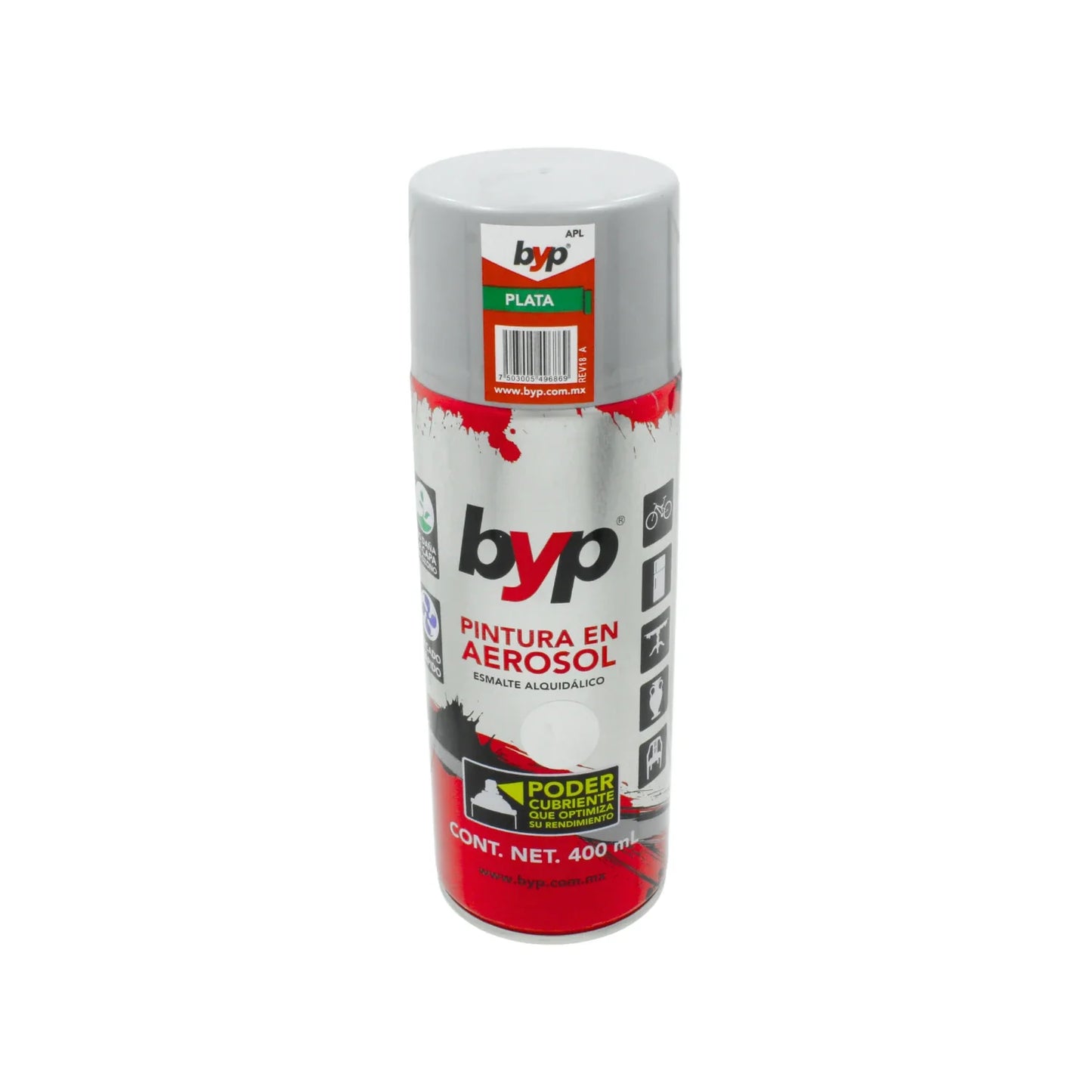 Pintura plata 400 ml BYP APL