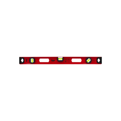 Nivel de burbuja BYP rojo de aluminio 24 pulgadas para medir horizontal, vertical y ángulo.