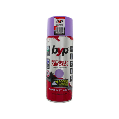 Pintura en aerosol byp lila pastel 400ml esmalte alquidálico de secado rápido para múltiples superficies