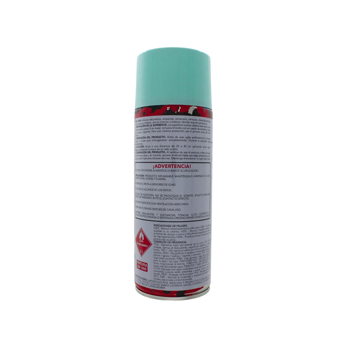 Pintura en aerosol color azul celeste para madera metal y plástico uso decorativo secado rápido